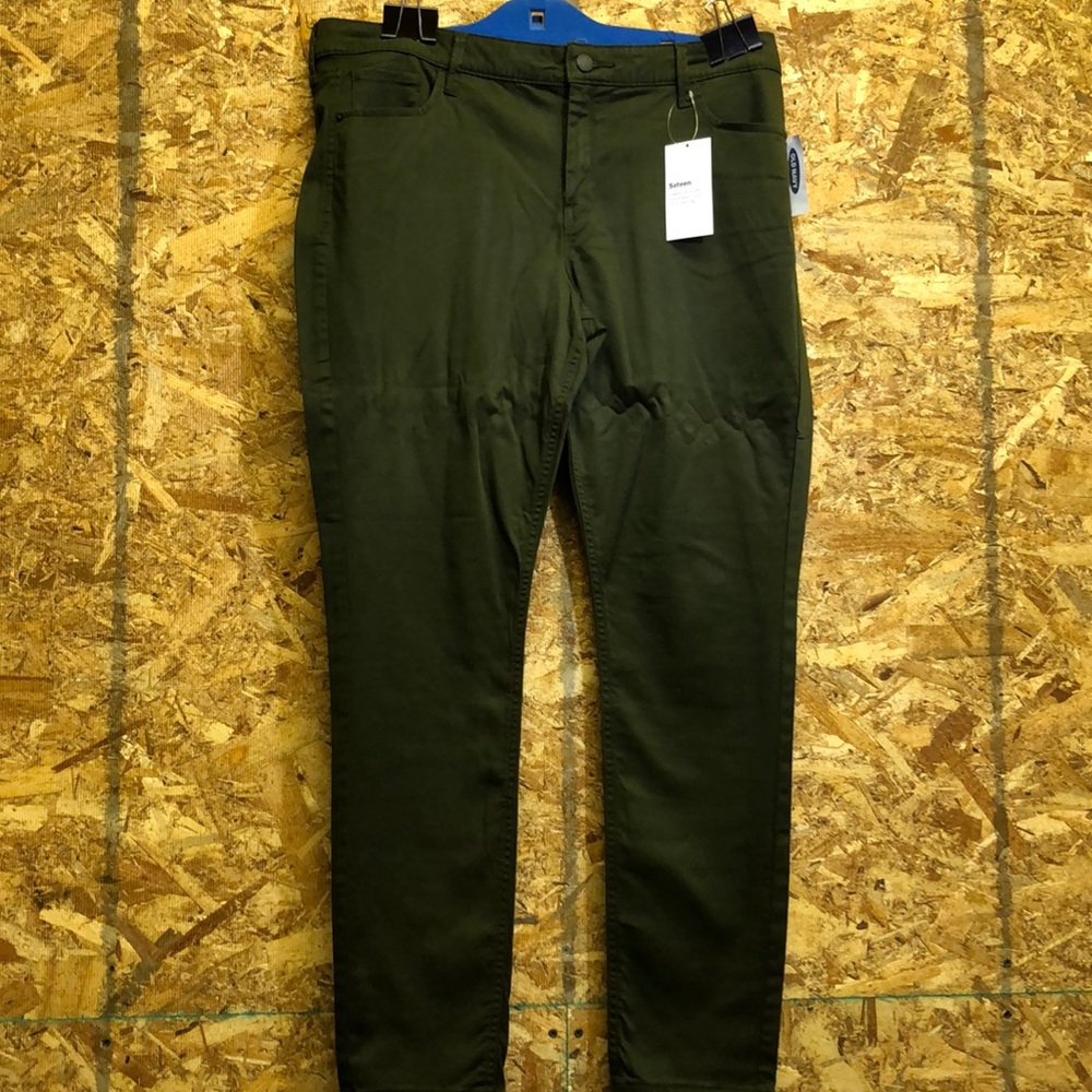 Old Navy Dark Army Green Skinny Stretch Jeans